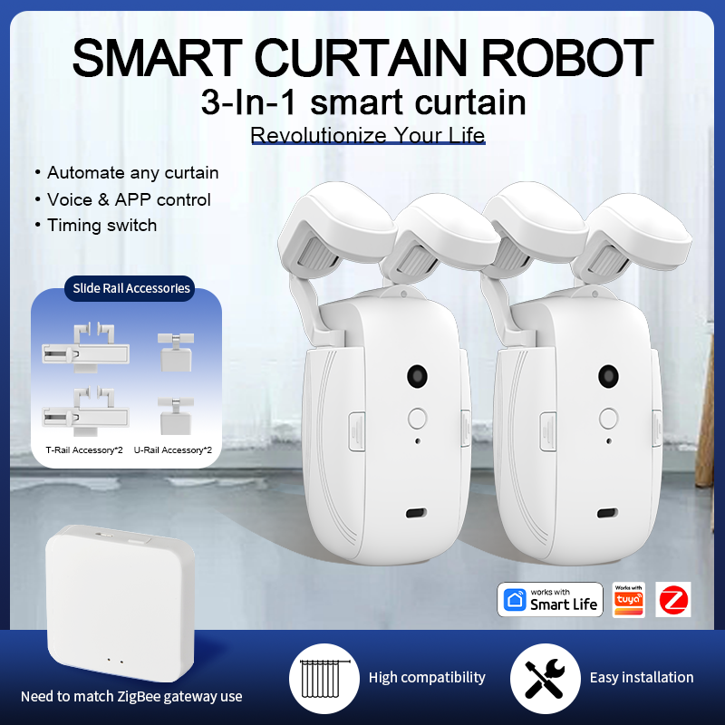 Curtain Motor - ZigBee 3-in-1 스마트 전동 커튼 모터