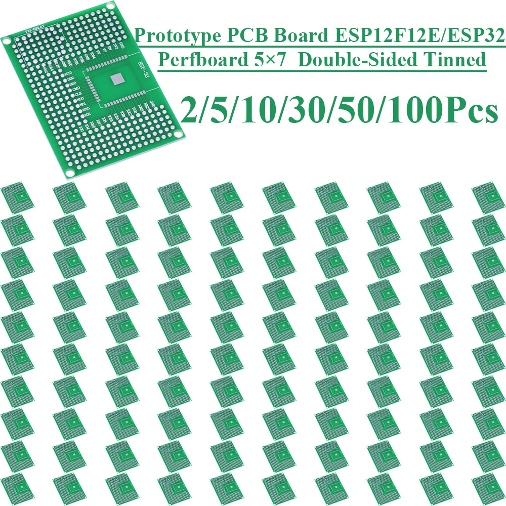 Smart Home Esp32 - 2~100Pcs 5X7 양면 주석 도금 브레드보드