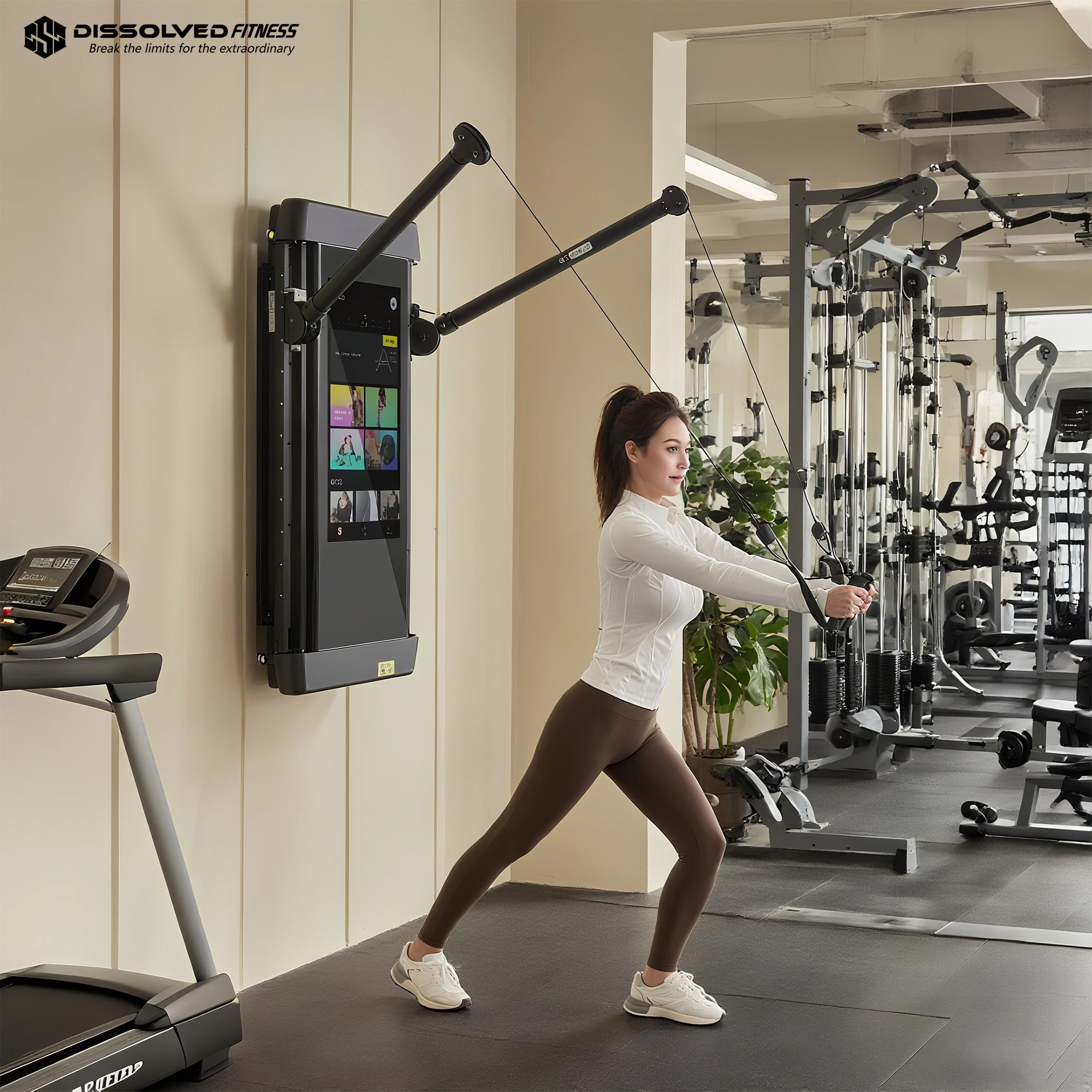 Smart Home Gym - 스마트 AI LCD 트레이닝 미러 벽걸이형
