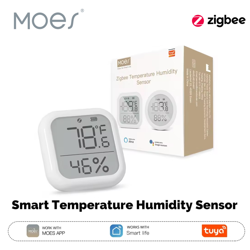 Smart Home Hub - MOES Tuya ZigBee LED 스크린이 장착된