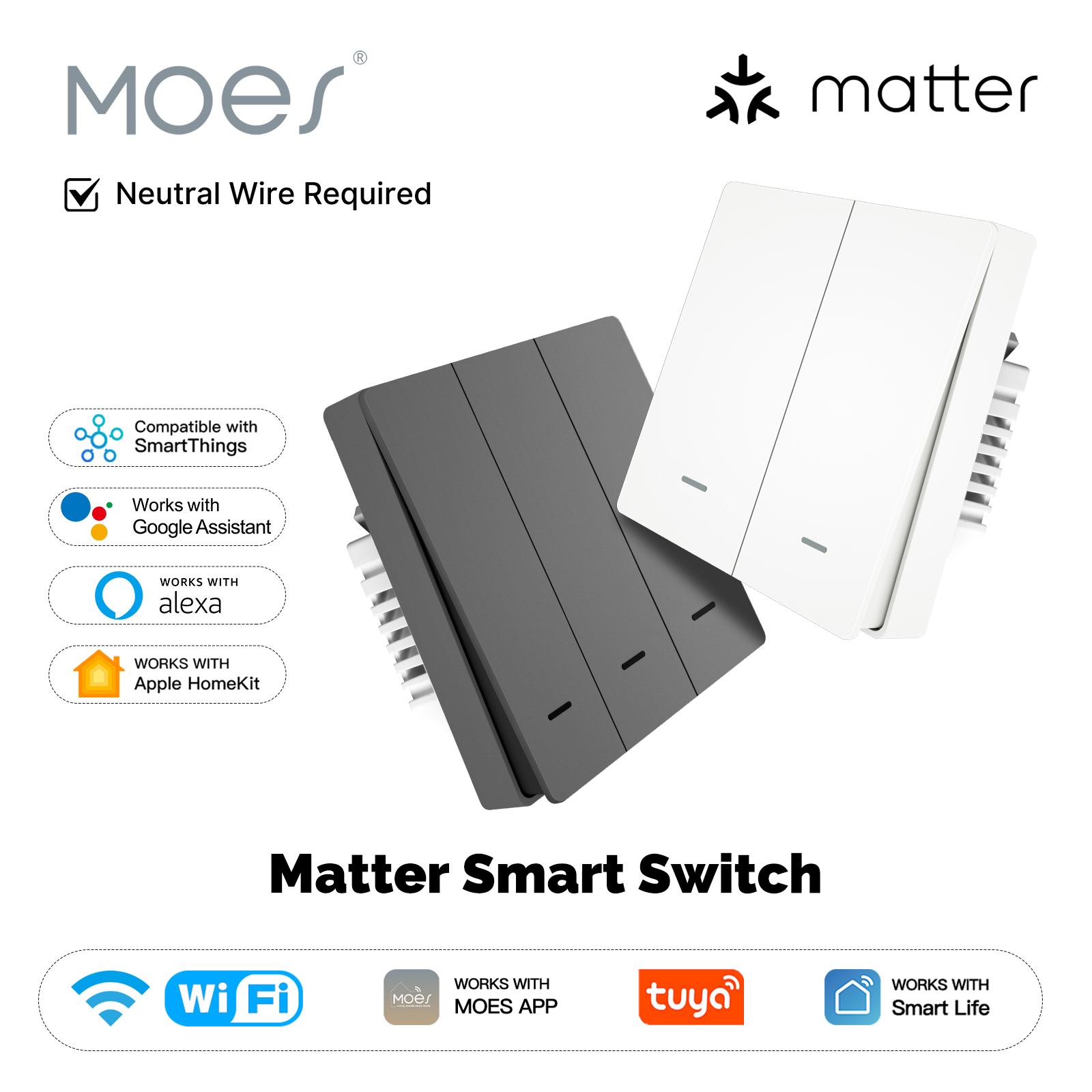 Tuya Smart Switch - MOES Matter Tuya WiFi 스마트 라이트
