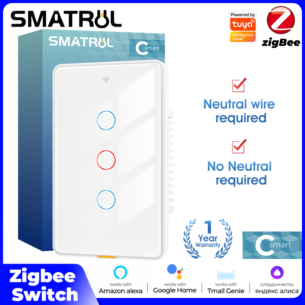 Tuya Smart Switch - 투야 지그비 스마트 라이트 터치 스위치