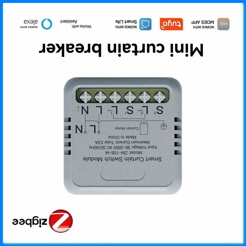 Curtain Motor - Tuya Zigbee 스마트 커튼 스위치 모듈