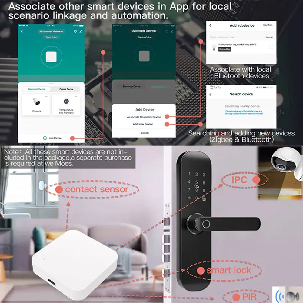 Tuya Zigbee 블루투스 멀티 모드 게이트웨이 허 - Smart Home Website 리뷰 및 가격