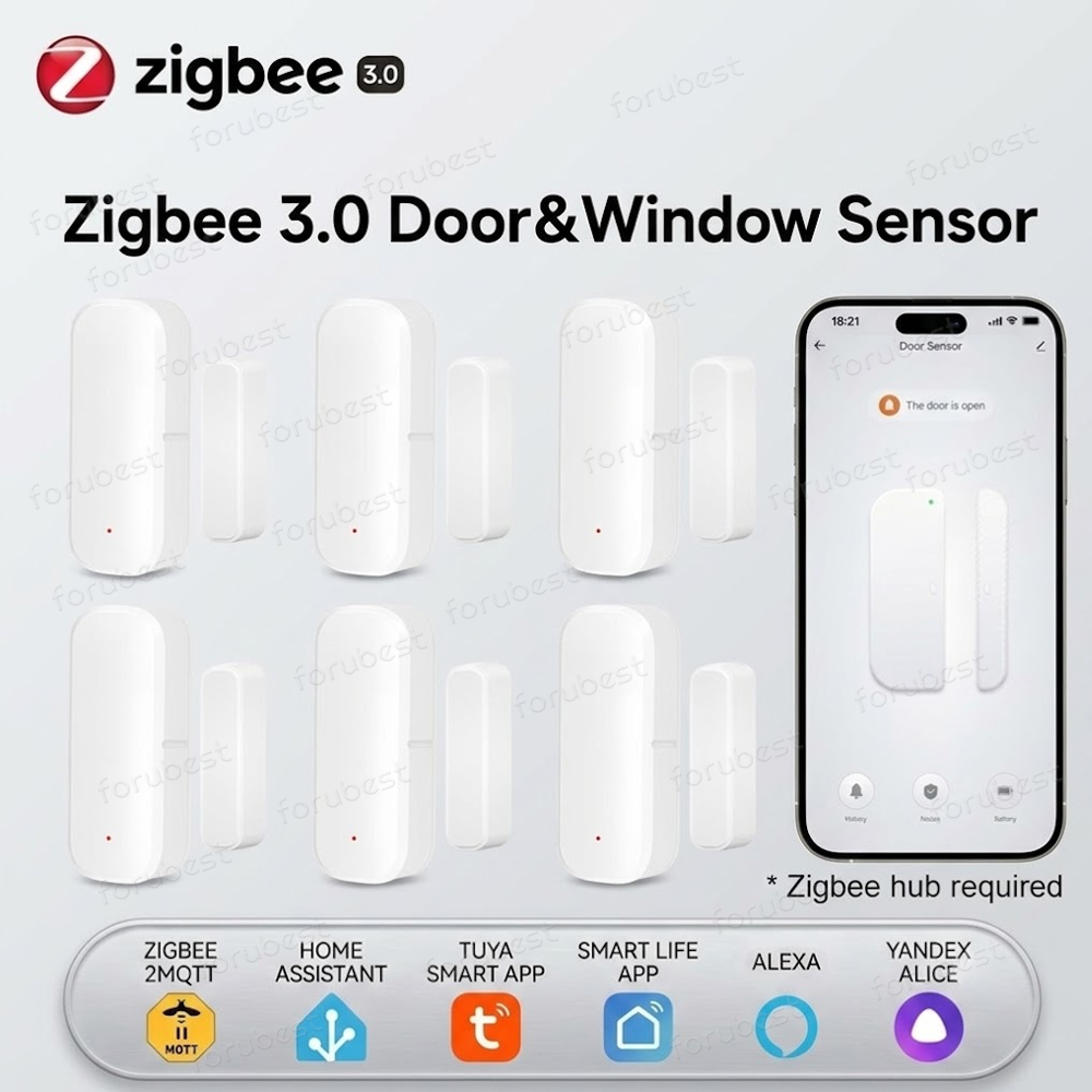 Zigbee 3.0 도어 윈도우 센서 도난 방지 자기  - Smart Home Website 리뷰 및 가격