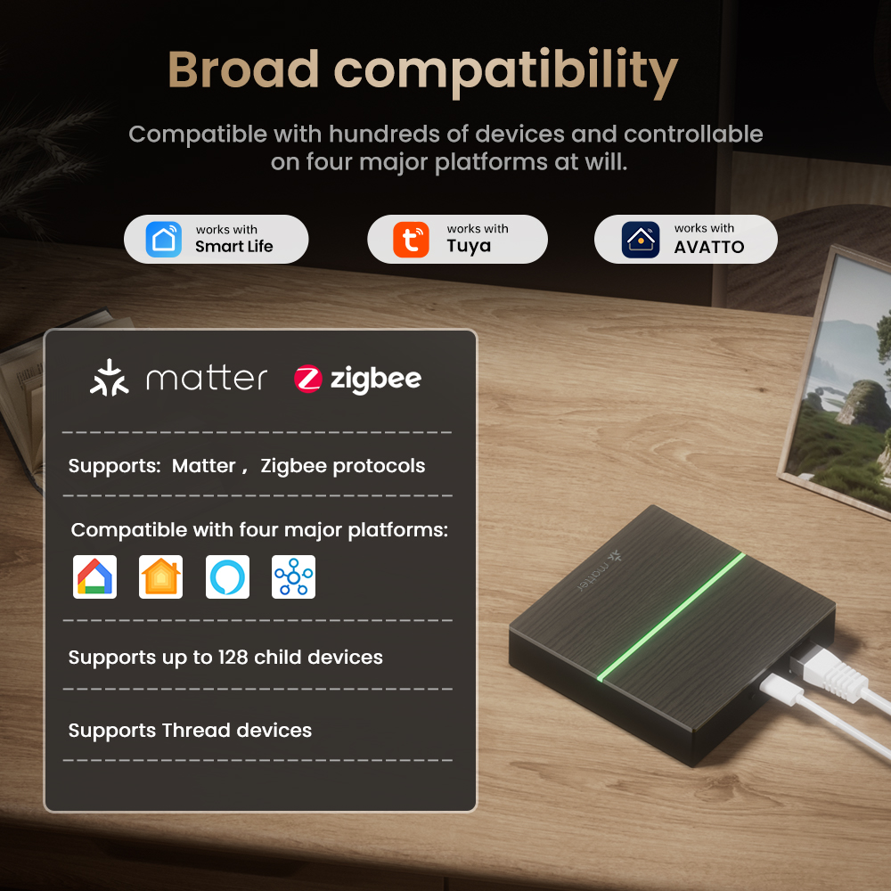 아바토 매터 스마트 유선 게이트웨이 허브 지그비 스마트 - Smart Home Website 리뷰 및 가격