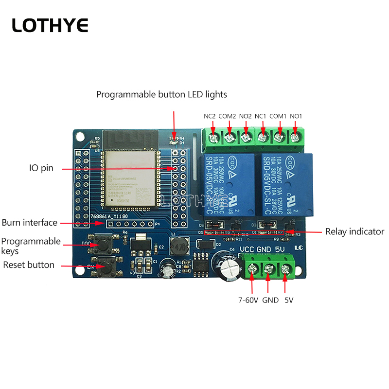 ESP32 듀얼 채널 Wifi 블루투스 릴레이 모듈 보 - Smart Home Esp32 리뷰 및 가격