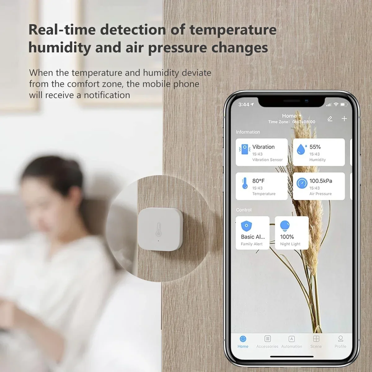 Aqara 온도 센서 Zigbee 스마트 공기질 압력  - Smart Home Hub Apple 리뷰 및 가격