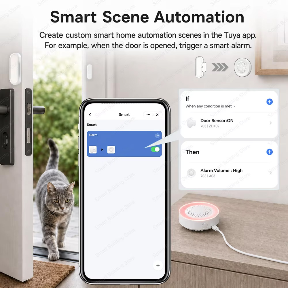 Zigbee 3.0 도어/창문 센서 Zigbee 게이트 - Smart Home Website 리뷰 및 가격