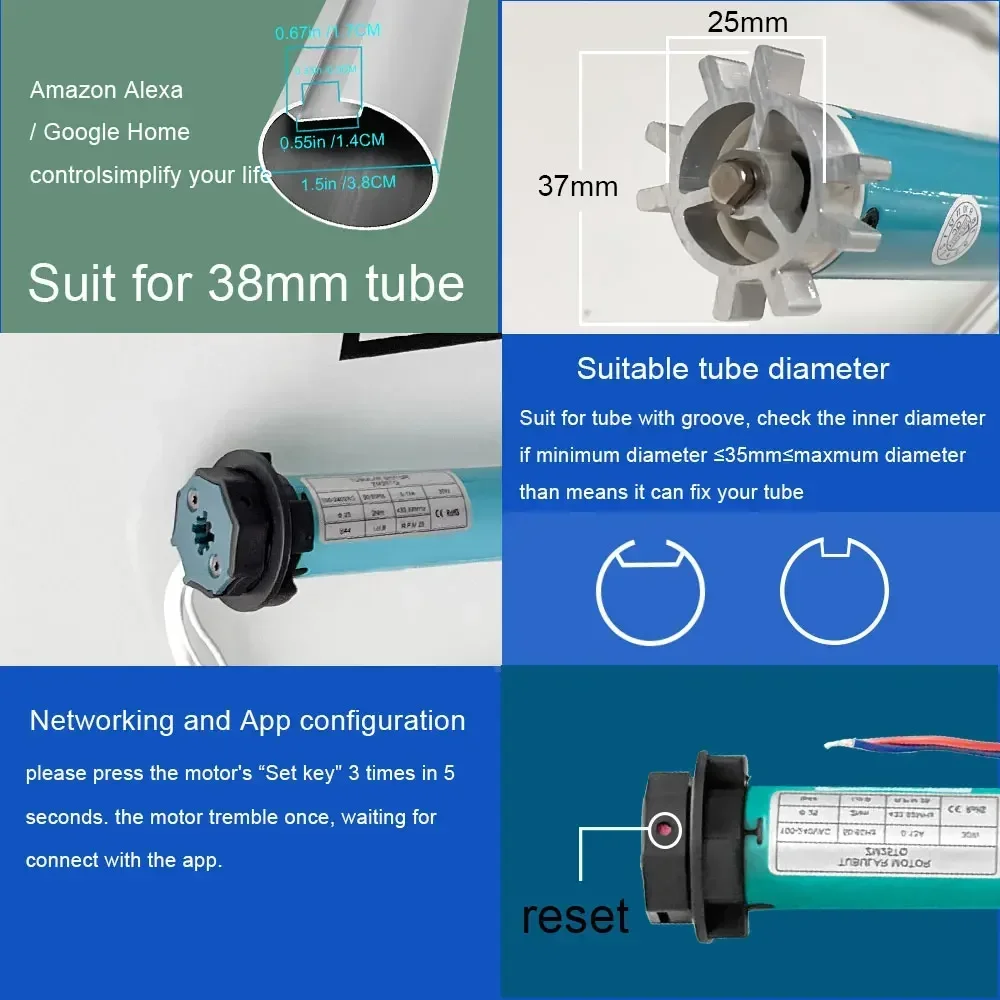 SZMYQ 25mm 2N 투야 스마트 커튼 롤러 드라이 - Curtain Motor 리뷰 및 가격