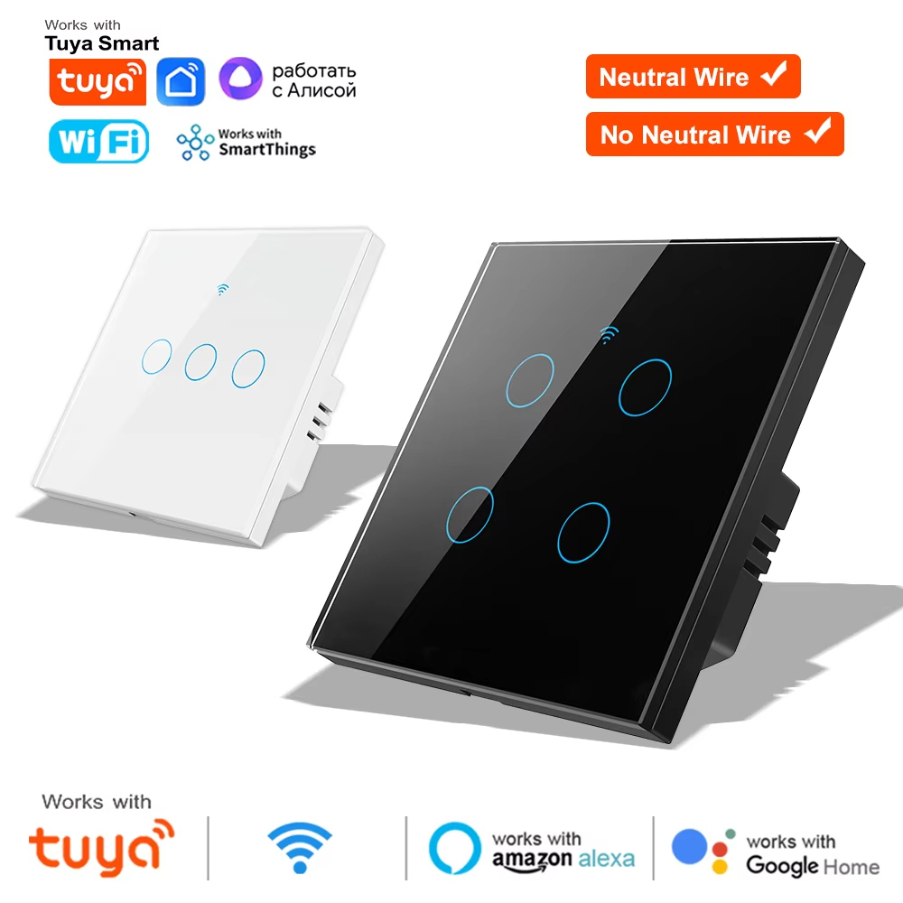 WiFi RF 433mhz 터치 벽 조명 스마트 스위치 - Tuya Smart Switch 리뷰 및 가격