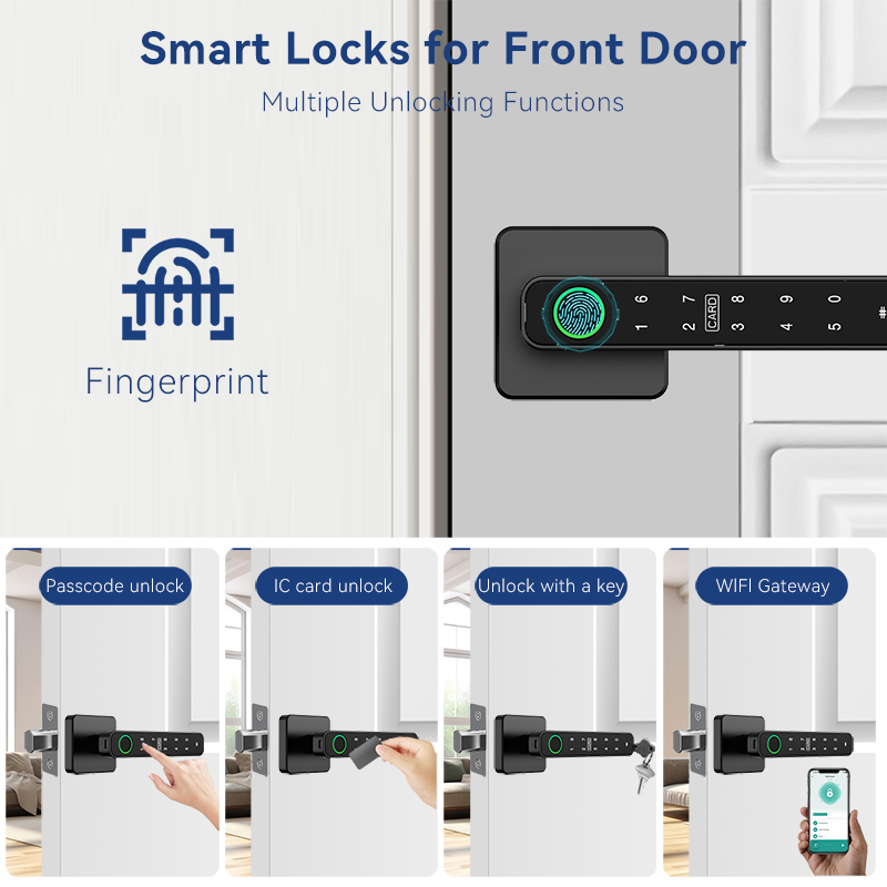 XSDTS 투야 핸들 지문 키 카드 디지털 스마트 도어 - Smart Home Website 리뷰 및 가격
