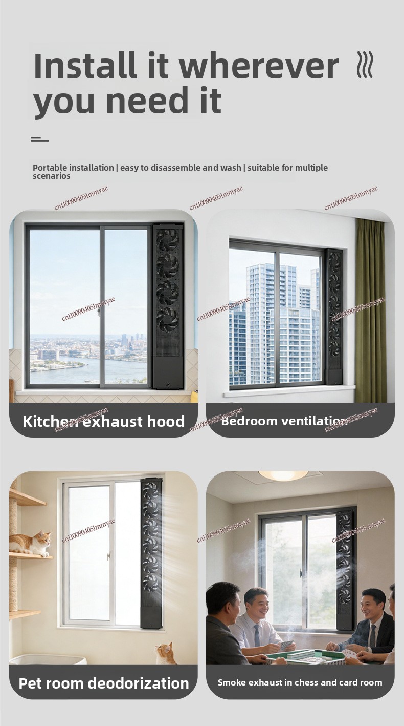 무타공 무설치 강력 창문형 배기팬 스마트 와이파이 원격 - Smart Home Ventilation 리뷰 및 가격