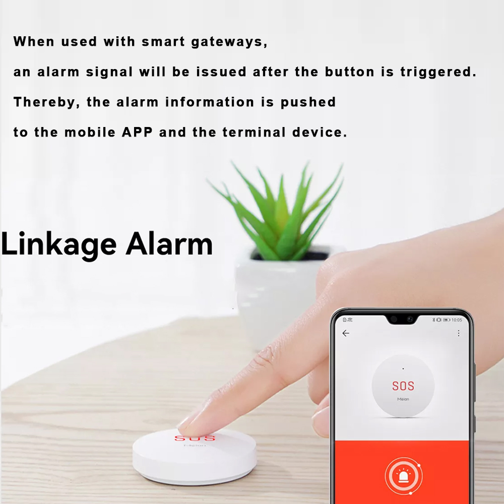 Zigbee 투야 SOS 비상 버튼, 홈 보안 경보 시 - Smart Home Website 리뷰 및 가격