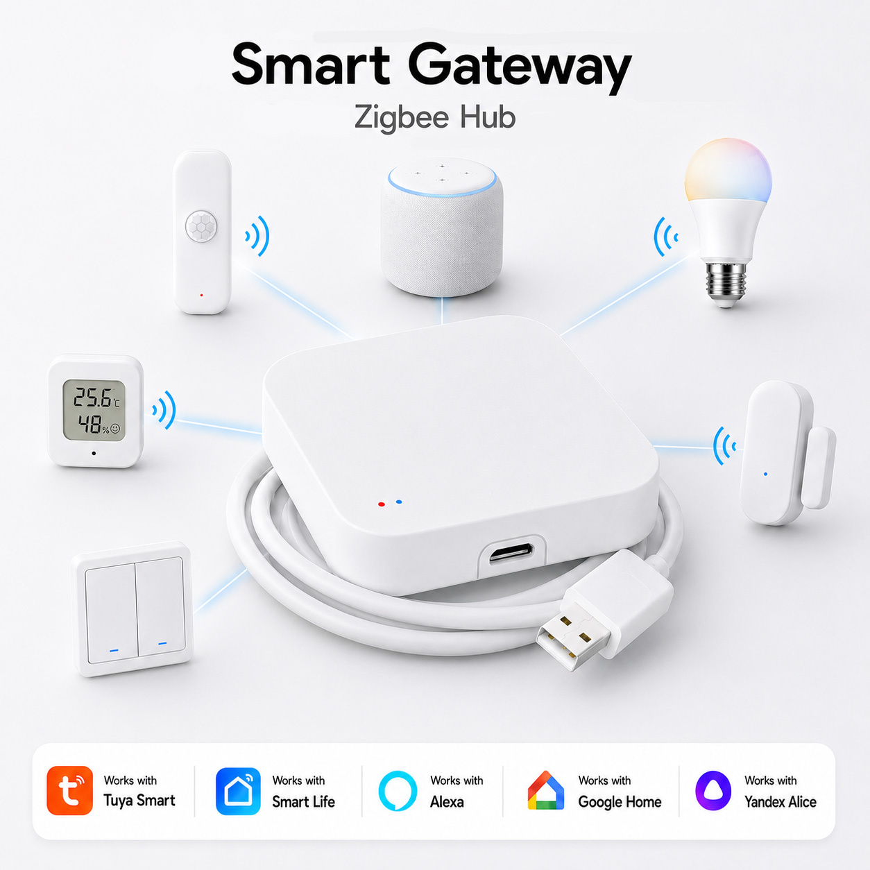 투야 지그비 3.0 게이트웨이 와이파이 메쉬 브리지,  - Smart Home Zigbee 3.0 리뷰 및 가격