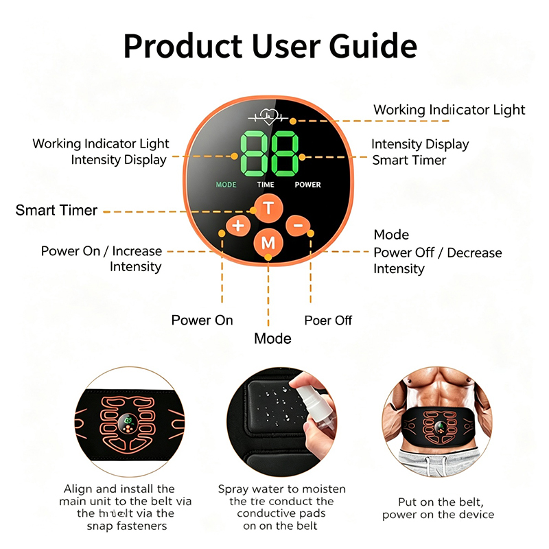 복부 토닝 벨트 스마트 복근 트레이너 근육 토너 바디  - Smart Home Gym 리뷰 및 가격