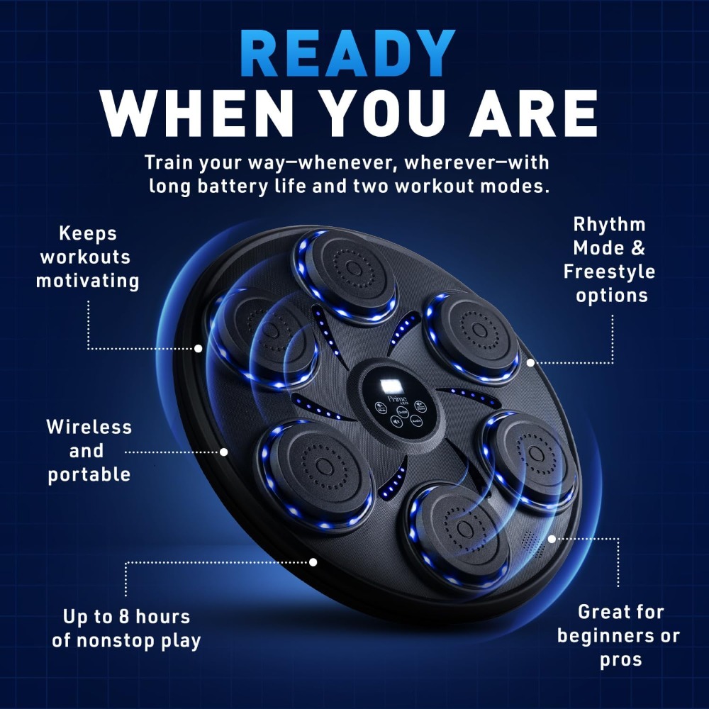 스마트 뮤직 복싱 머신 (글러브, 블루투스, LED 조 - Smart Home Gym 리뷰 및 가격