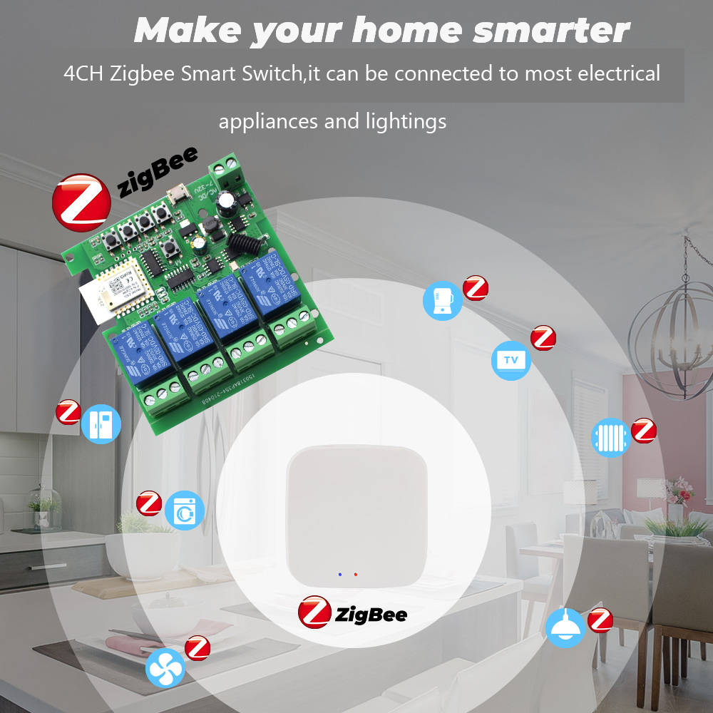 투야 4채널 지그비 스위치 릴레이 모듈 USB 5V A - Smart Home Usb 리뷰 및 가격