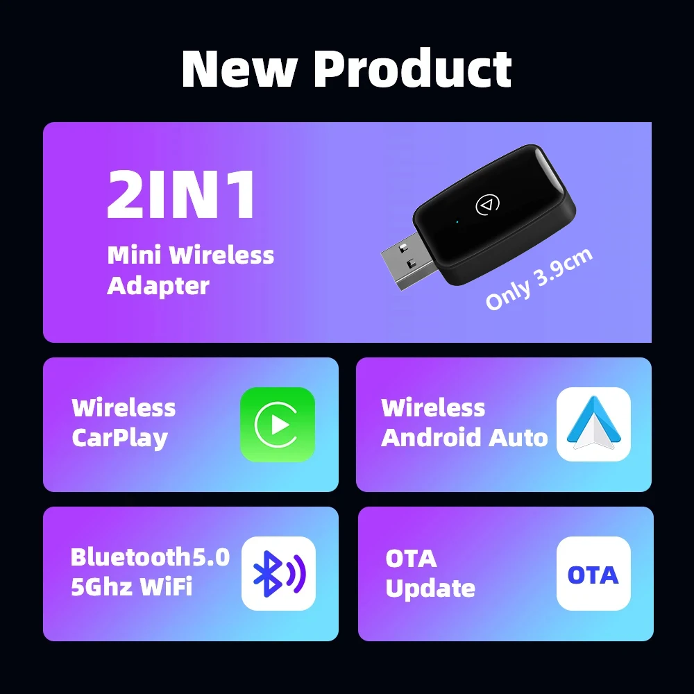 2025 신형 무선 카플레이 안드로이드 오토 무선 어댑 - Wifi Smart Plug 리뷰 및 가격