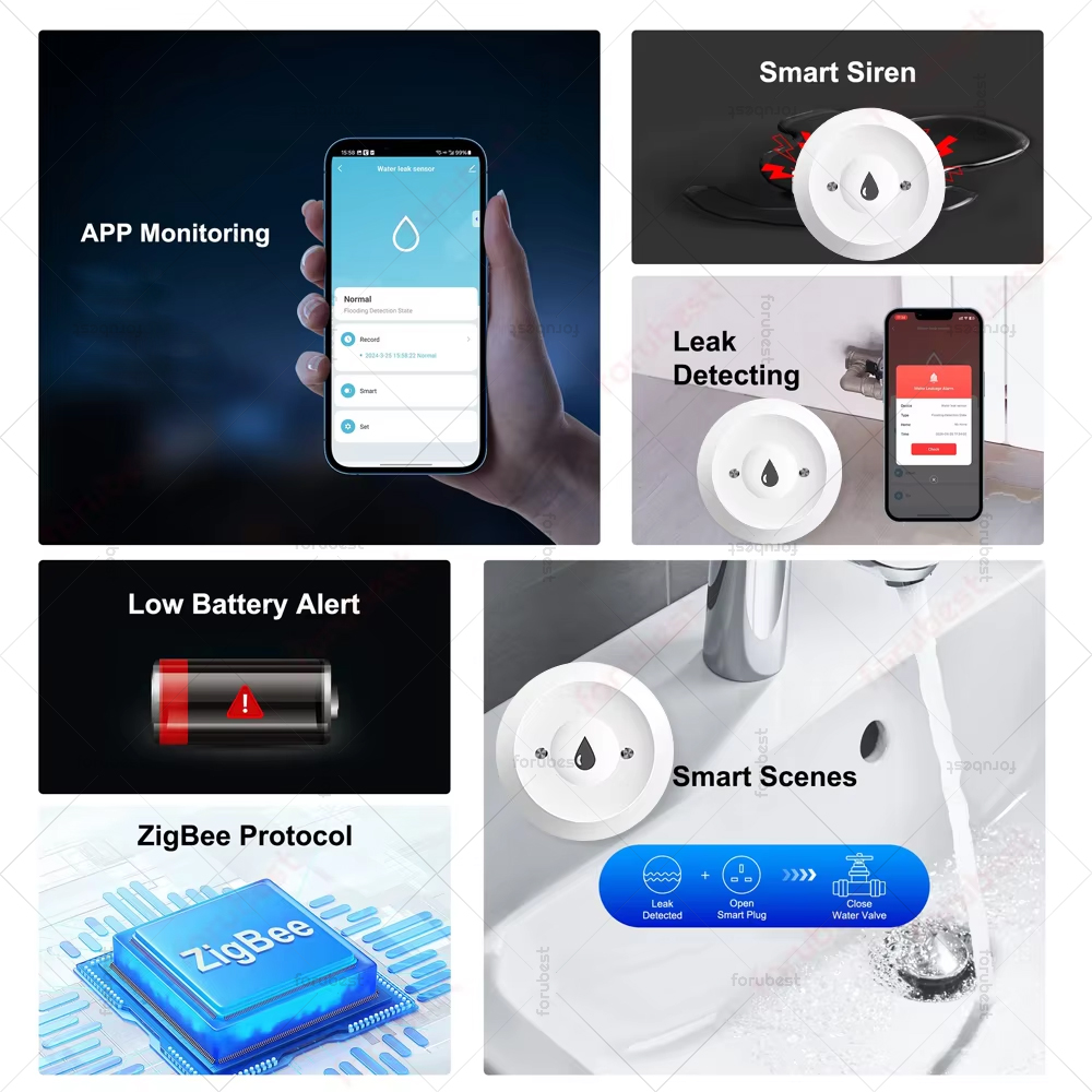 스마트 지그비 누수 센서 알람 수위 감지기 홍수 누출  - Smart Home Water Level Sensor 리뷰 및 가격