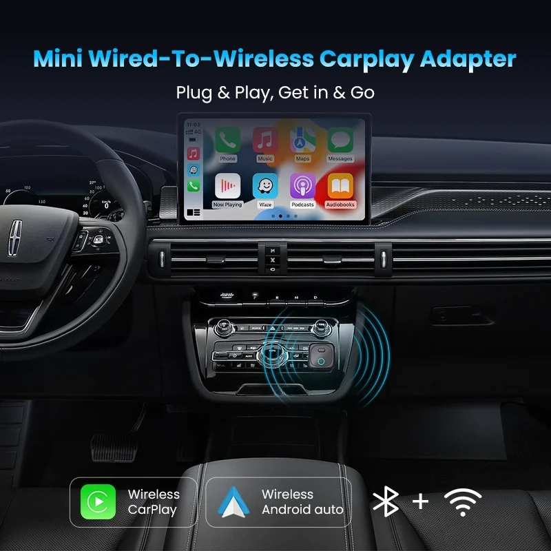 CA525-M 미니 유선-무선 CarPlay 어댑터 플 - Wifi Smart Plug 리뷰 및 가격