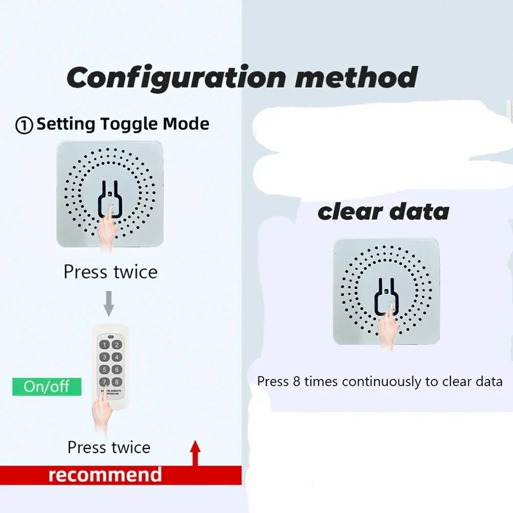 433Mhz RF 86 벽 패널 스위치 원격 제어와 무 - Smart Home Ventilation 리뷰 및 가격