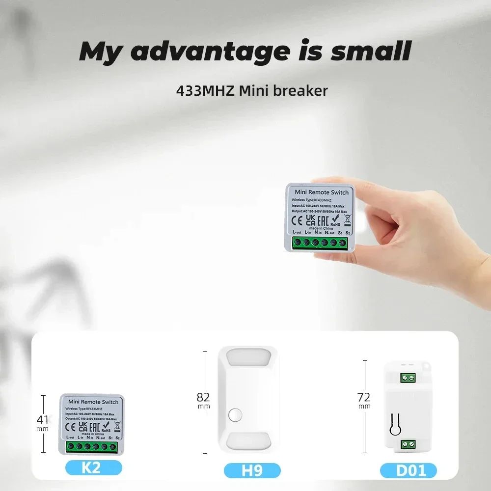 433Mhz RF 86 벽 패널 스위치 원격 제어와 무 - Smart Home Ventilation 리뷰 및 가격