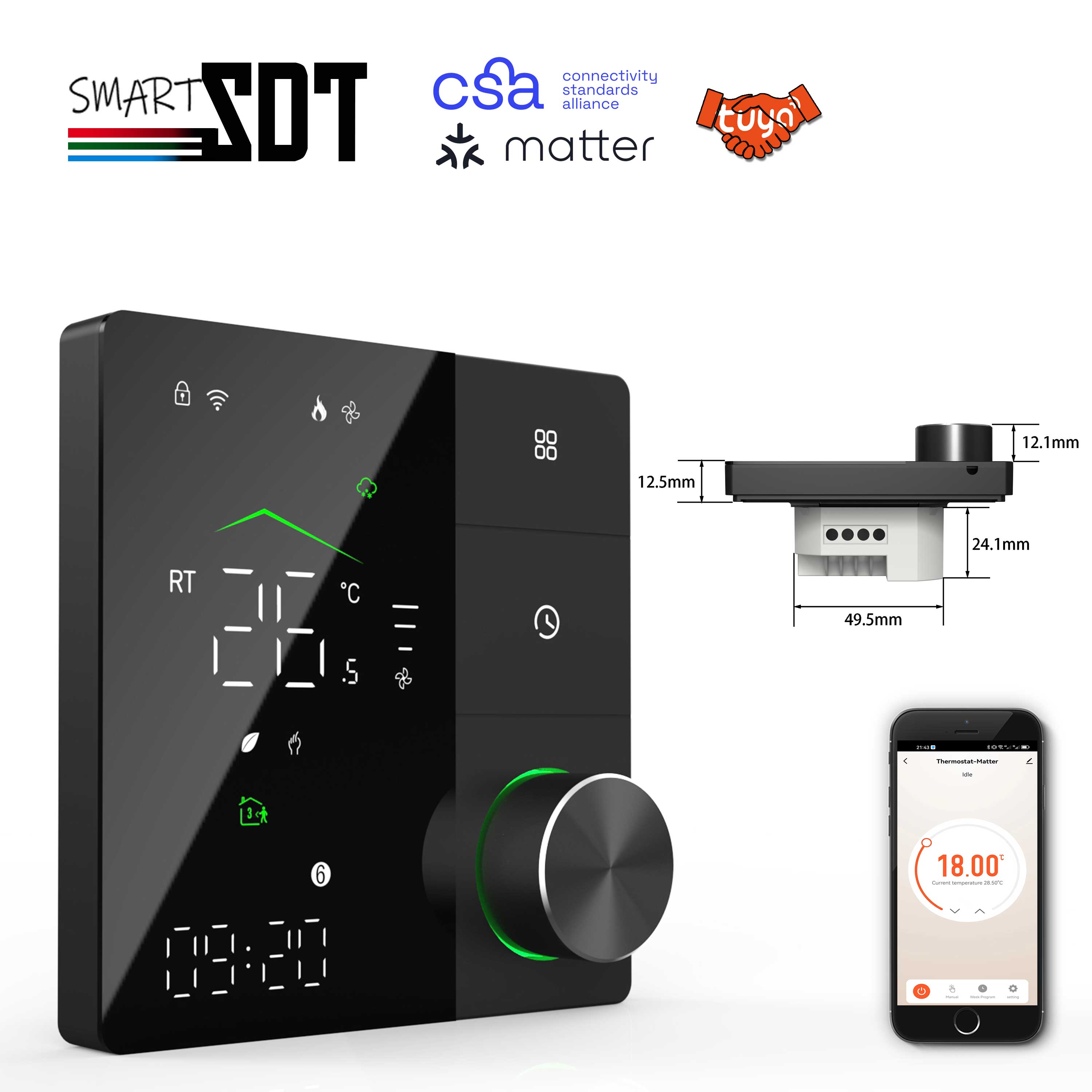 지그비 와이파이 프로토콜과 호환되는 가열 온도조절기 물 - Smart Home Hub Apple 리뷰 및 가격