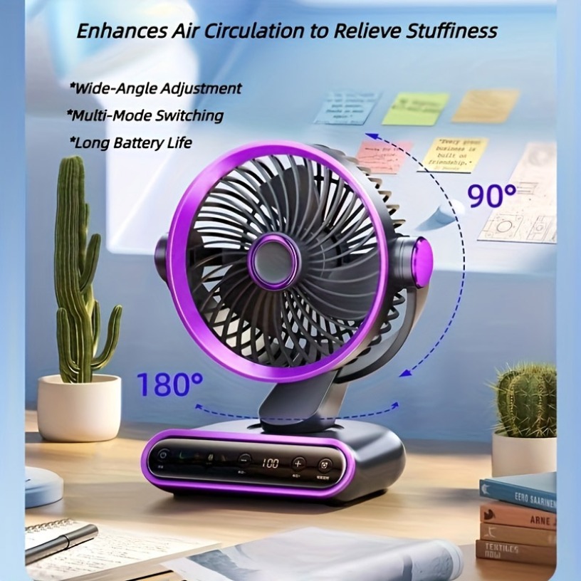 스마트 데스크탑 순환 팬 4가지 모드 및 100단계 속 - Smart Home Ventilation 리뷰 및 가격