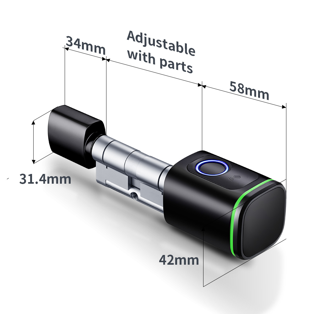 스마트 실린더 잠금 장치 Tuya 60-90mm 전기  - Smart Home Website 리뷰 및 가격